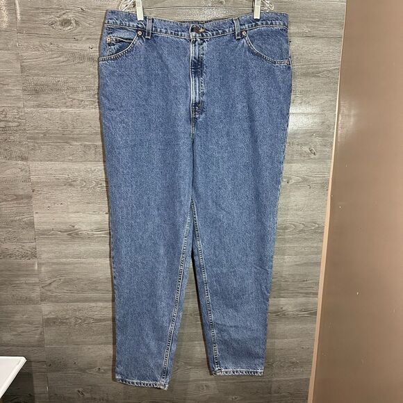 Vtg 90s Levi's 950 Relaxed Fit Tapered Leg High Orange Tab Jeans 22 W USA NWT - Picture 7 of 14